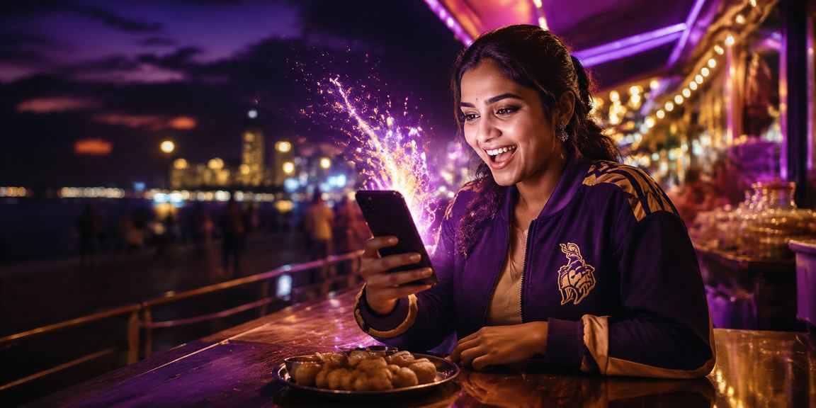 Night market in Chennai showing people using mobile payment apps for lottery bets